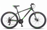 Велосипед 26' хардтейл STELS NAVIGATOR-500 MD диск, черный/зелёный 2019, 21 ск., 16' F010 LU080634